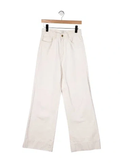 Pre-owned Triarchy High-rise Wide Leg Jeans In Neutral