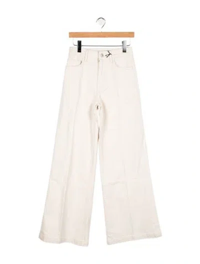 Pre-owned Triarchy High-rise Wide Leg Jeans In Neutrals