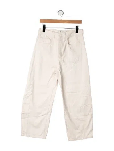 Pre-owned Triarchy High-rise Wide Leg Jeans In Neutrals