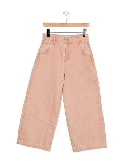 Pre-owned Triarchy High-rise Wide Leg Jeans In Pink