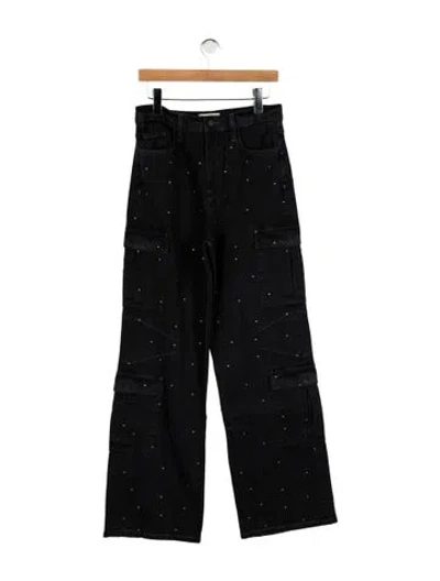 Pre-owned Triarchy High-rise Wide Leg Jeans W/ Tags In Black