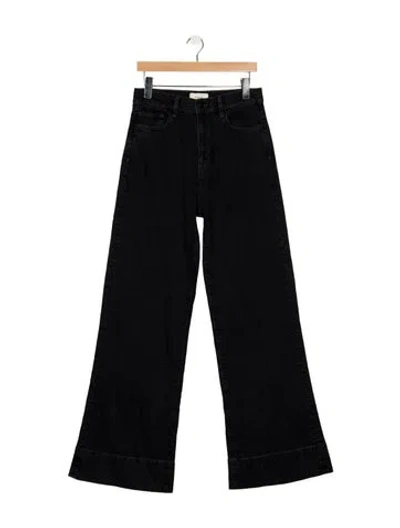 Pre-owned Triarchy High-rise Wide Leg Jeans W/ Tags In Black