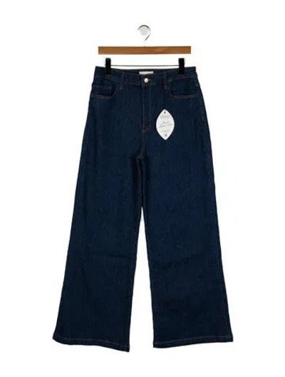 Pre-owned Triarchy High-rise Wide Leg Jeans W/ Tags In Blue