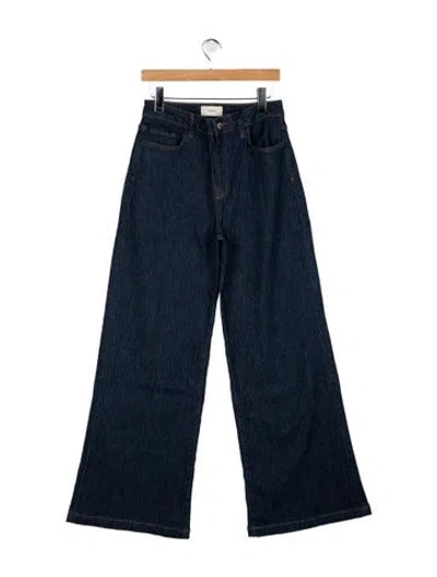 Pre-owned Triarchy High-rise Wide Leg Jeans W/ Tags In Blue