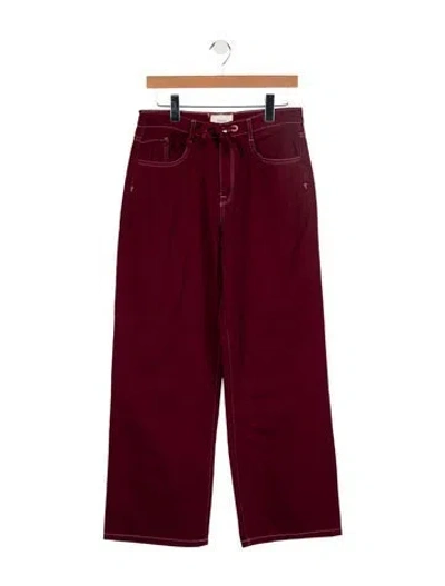 Pre-owned Triarchy High-rise Wide Leg Jeans W/ Tags In Pink