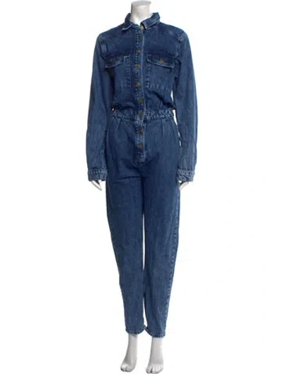 Pre-owned Triarchy Jumpsuit In Blue