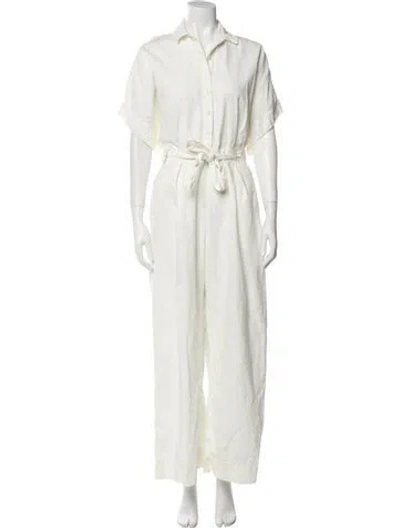 Pre-owned Triarchy Jumpsuit In White