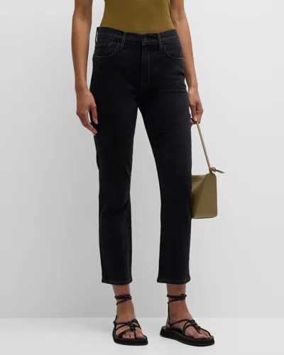 TRIARCHY KATE MID-RISE CROPPED SLIM JEANS