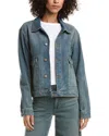 Triarchy Lillian Boxy Western Denim Jacket In Blue