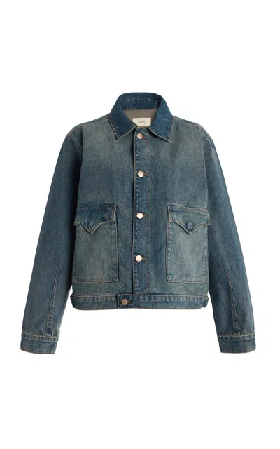 Triarchy Lillian Denim Western Jacket In Blue