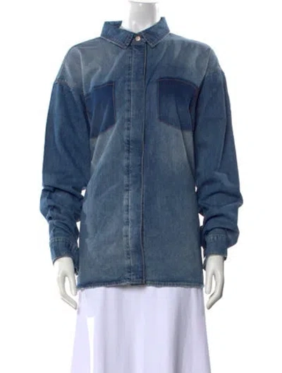 Pre-owned Triarchy Long Sleeve Sweatshirt In Blue