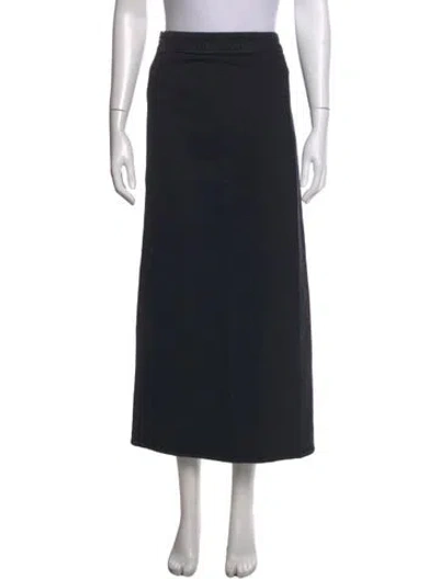 Pre-owned Triarchy Midi Length Skirt In Grey