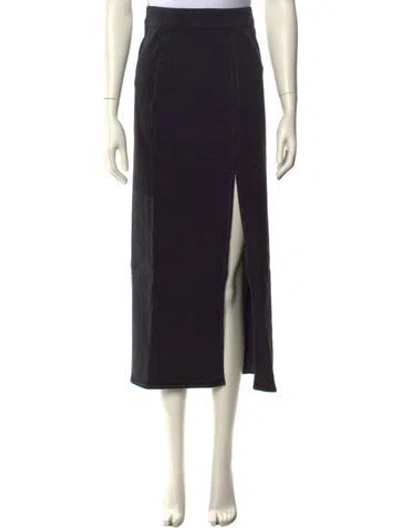 Pre-owned Triarchy Midi Length Skirt W/ Tags In Black