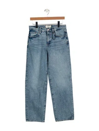 Pre-owned Triarchy Mid-rise Straight Leg Jeans In Blue