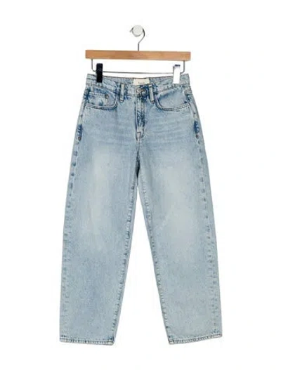 Pre-owned Triarchy Mid-rise Straight Leg Jeans In Blue