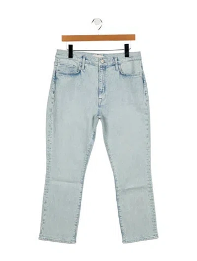 Pre-owned Triarchy Mid-rise Straight Leg Jeans In Blue