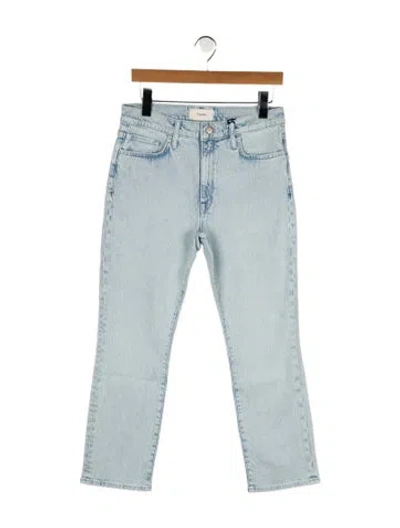 Pre-owned Triarchy Mid-rise Straight Leg Jeans In Blue