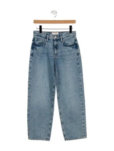 Pre-owned Triarchy Mid-rise Straight Leg Jeans In Blue