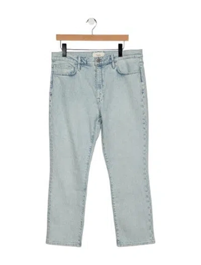 Pre-owned Triarchy Mid-rise Straight Leg Jeans In Blue