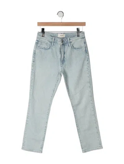 Pre-owned Triarchy Mid-rise Straight Leg Jeans In Green