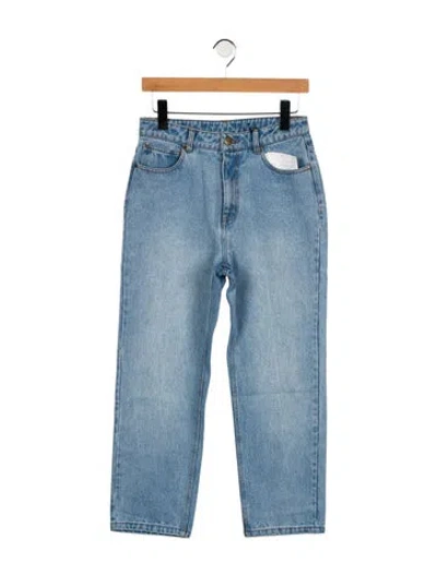 Pre-owned Triarchy Mid-rise Straight Leg Jeans W/ Tags In Blue