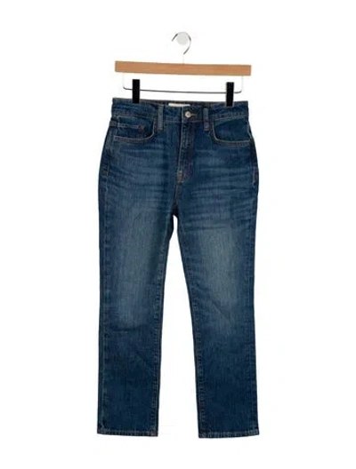 Pre-owned Triarchy Mid-rise Straight Leg Jeans W/ Tags In Blue