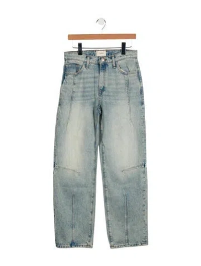Pre-owned Triarchy Mid-rise Wide Leg Jeans In Blue