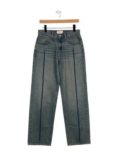 Pre-owned Triarchy Mid-rise Wide Leg Jeans In Blue