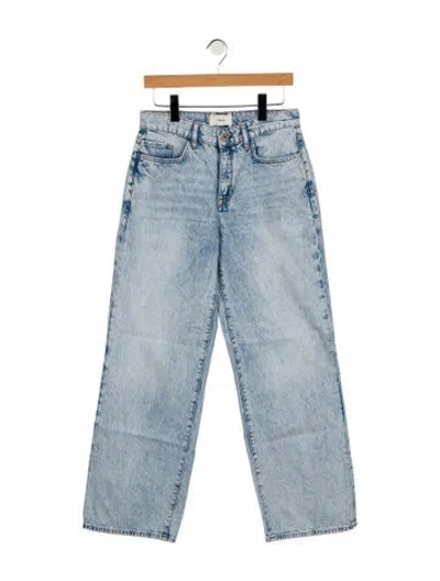 Pre-owned Triarchy Mid-rise Wide Leg Jeans In Blue