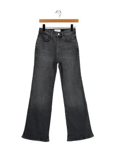 Pre-owned Triarchy Mid-rise Wide Leg Jeans In Gray