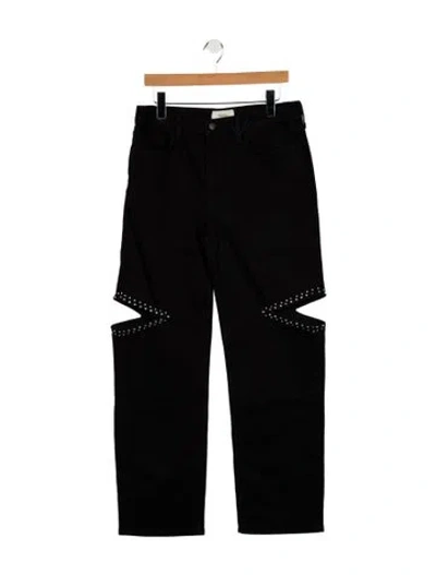 Pre-owned Triarchy Mid-rise Wide Leg Jeans W/ Tags In Black