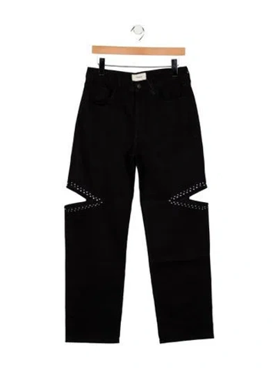 Pre-owned Triarchy Mid-rise Wide Leg Jeans W/ Tags In Black