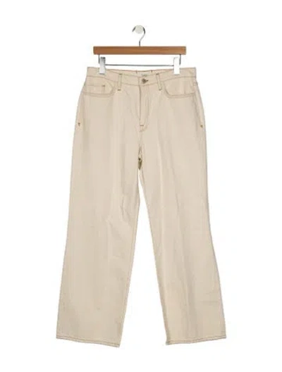 Pre-owned Triarchy Mid-rise Wide Leg Jeans W/ Tags In Neutral