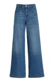 Triarchy Ms. Fonda High Rise Wide-leg Jeans In Blue