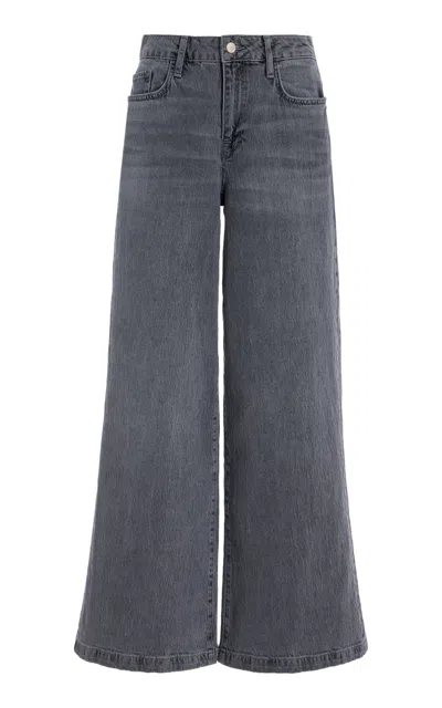 Triarchy Ms. Fonda High-rise Wide-leg Jeans In Grey