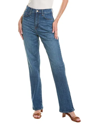 Triarchy Ms.  Medium Indigo High-rise Straight Jean In Blue