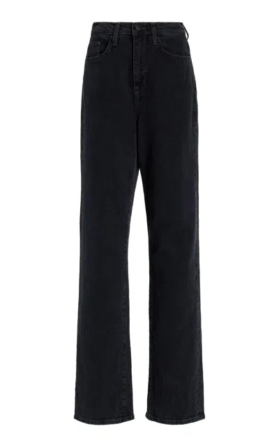 Triarchy Ms.  Rigid High-rise Straight-leg Jeans In Black