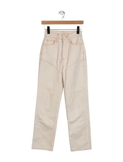 Pre-owned Triarchy Straight Leg Pants In Neutrals