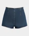 Triarchy Velma Denim Hot Shorts In Malibu Vintage Indigo