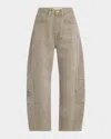 Triarchy Walker Mid-rise Constructed Jeans In Hunter Green