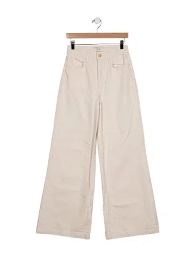 Pre-owned Triarchy Wide Leg Pants In Neutrals