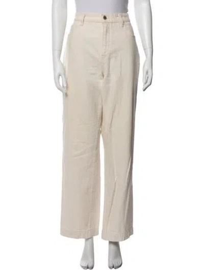 Pre-owned Triarchy Wide Leg Pants In Neutrals