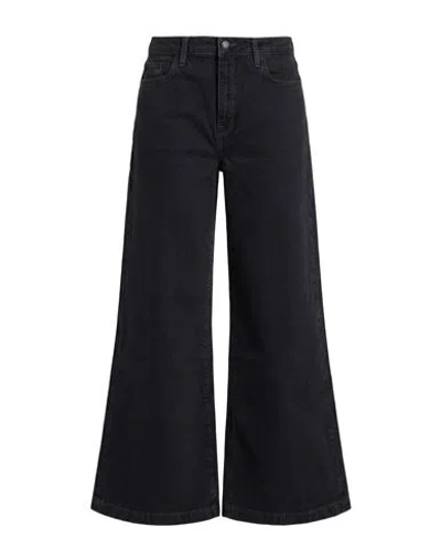 Triarchy Woman Jeans Black Size 30 Cotton, Rubber