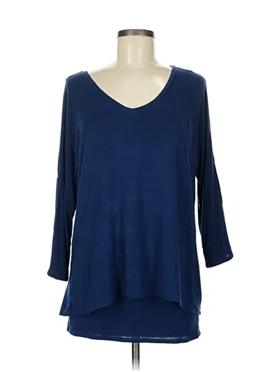 Pre-owned Tribal 3/4 Sleeve T-shirt In Blue