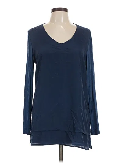 Pre-owned Tribal 3/4 Sleeve T-shirt In Blue