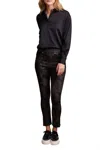 Tribal Audrey Ankle Side Slit Jeans In Bronze