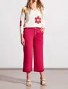Shop Tribal Audrey Button Fly Wide Leg Jean In Daiquiri In Green