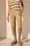 Tribal Audrey Crop Jeans In Nude Olive In Brown