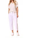 Tribal Audrey Girlfriend Barrel Crop Jeans In Cocomilk In Multi