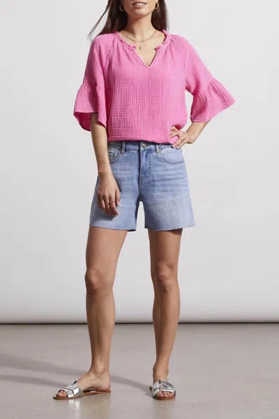 Tribal Audrey Girlfriend Denim Short In Blue